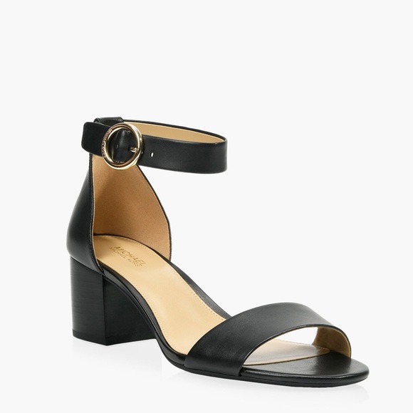 MICHAEL KORS  Black Leather Sandal - Picture 6 of 10